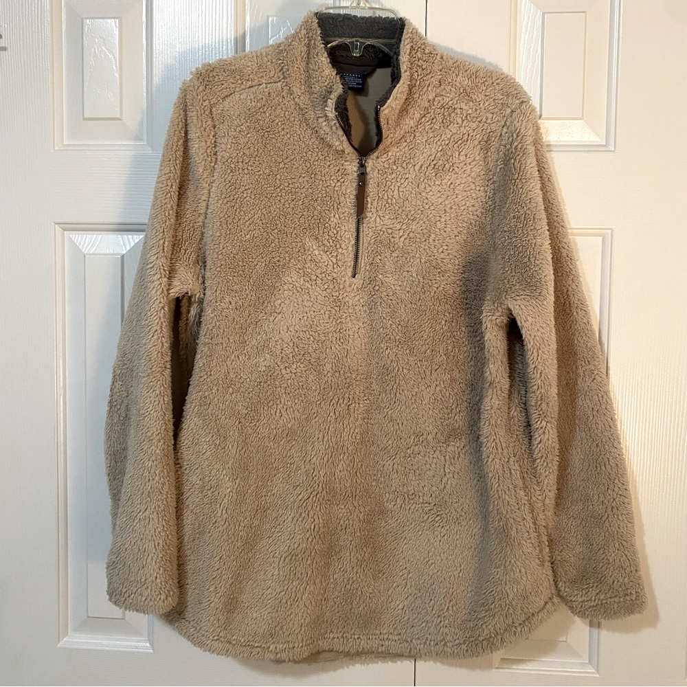 Charles River womens Sherpa quarter zip pullover size large - Picture 1 of 4